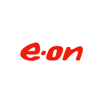 Logo vom Energiekonzern eon in rot