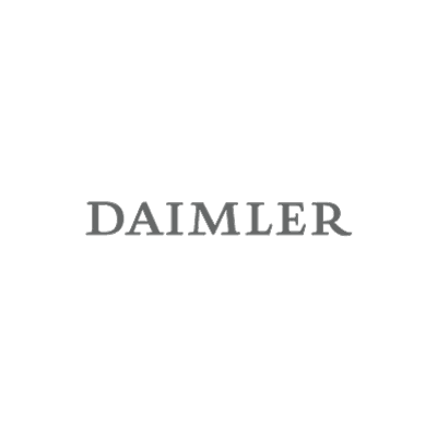 Logo von Daimler: Schriftzug in Grau