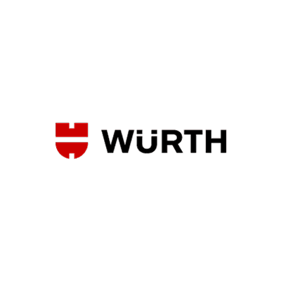 Würth Logo, links rotes Emblem